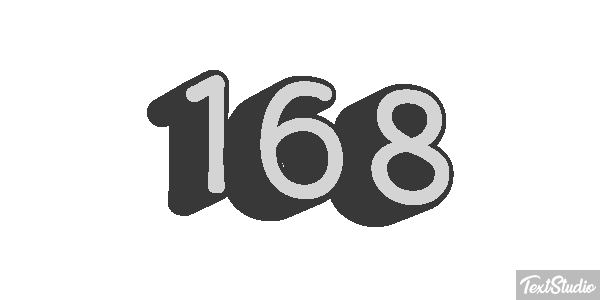 168 Text effect