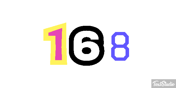 168 Text effect
