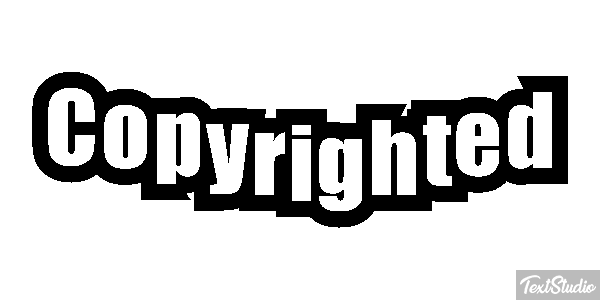 Copyrighted Metin efekti