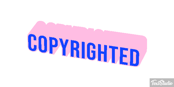 Copyrighted Metin efekti