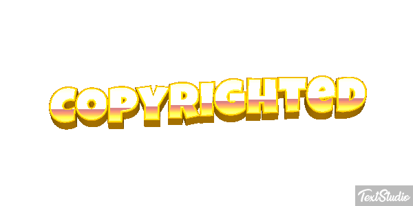 Copyrighted Metin efekti