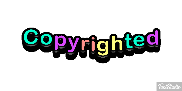 Copyrighted Metin efekti