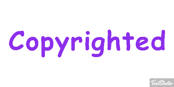 Copyrighted Metin efekti