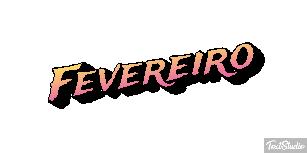 Fevereiro Text effect