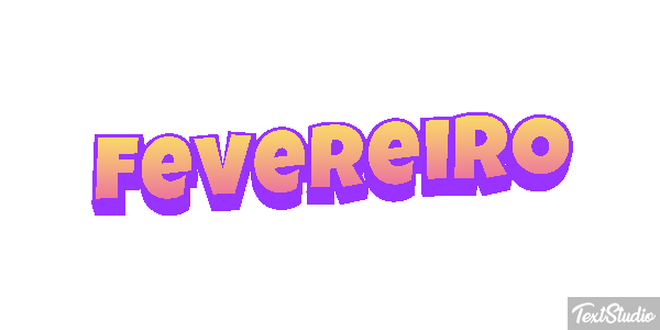 Fevereiro Text effect