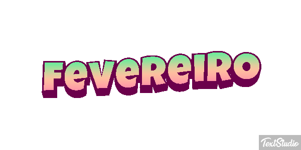Fevereiro Text effect
