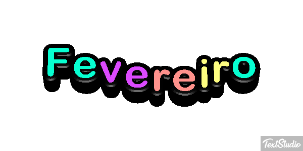 Fevereiro Text effect