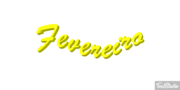 Fevereiro Text effect