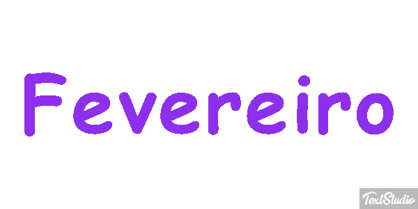 Fevereiro Text effect