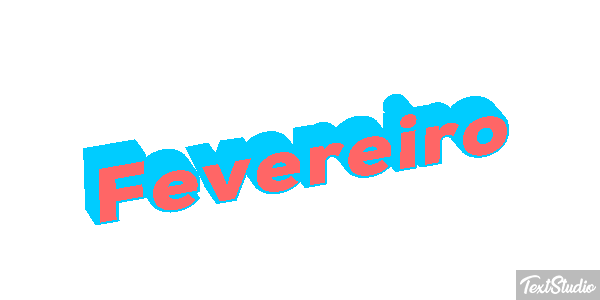 Fevereiro Text effect