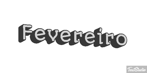 Fevereiro Text effect