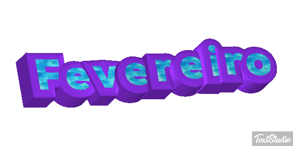 Fevereiro Text effect