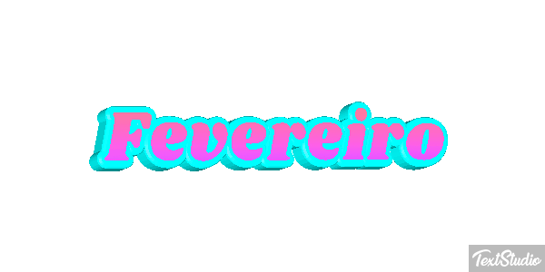 Fevereiro Text effect