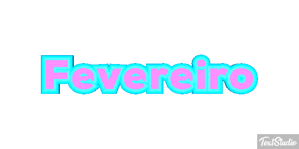 Fevereiro Text effect