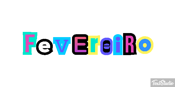 Fevereiro Text effect