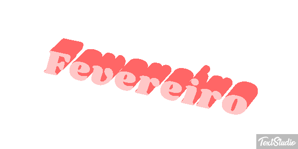Fevereiro Text effect