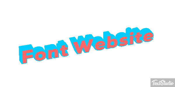 Font Website Text effect