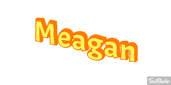Meagan Text effect