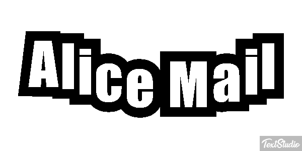 Alice Mail Effet de texte