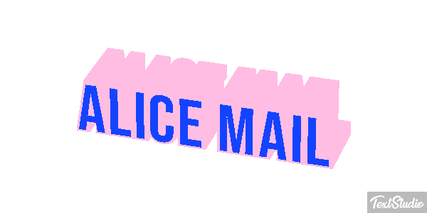 Alice Mail Effet de texte