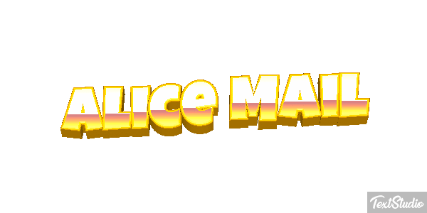 Alice Mail Effet de texte