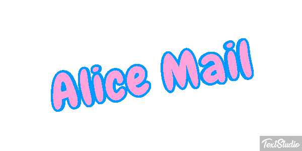 Alice Mail Effet de texte