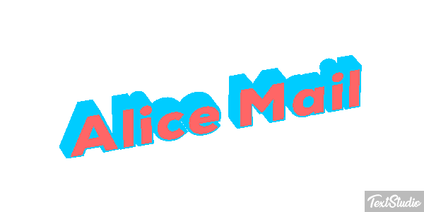 Alice Mail Effet de texte