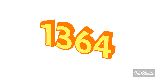 1364 Text effect