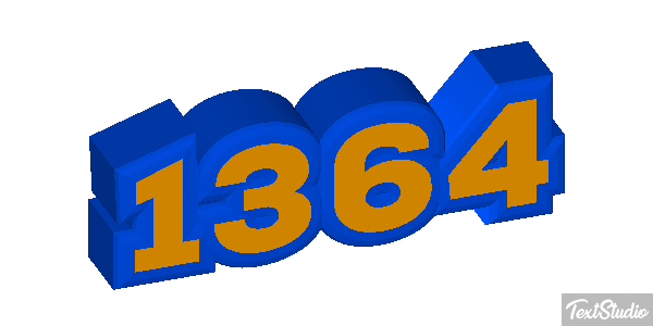 1364 Text effect