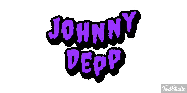 Johnny Depp Text effect
