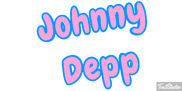 Johnny Depp Text effect