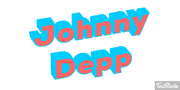 Johnny Depp Text effect