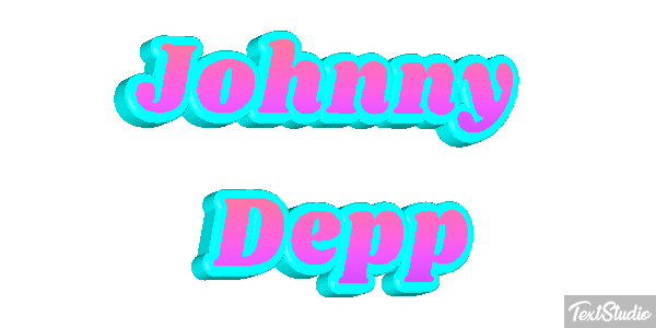 Johnny Depp Text effect
