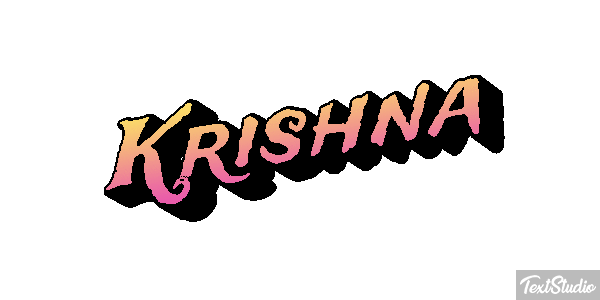 Krishna Texteffekt