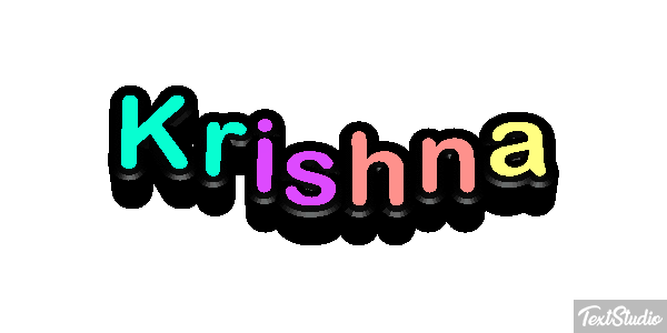 Krishna Texteffekt