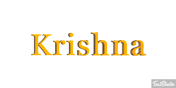 Krishna Texteffekt
