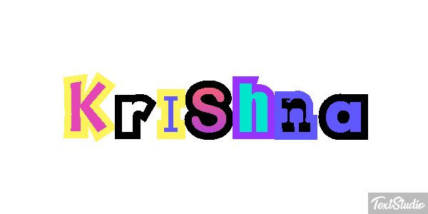 Krishna Texteffekt