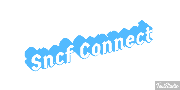 Sncf Connect Efekt tekstowy