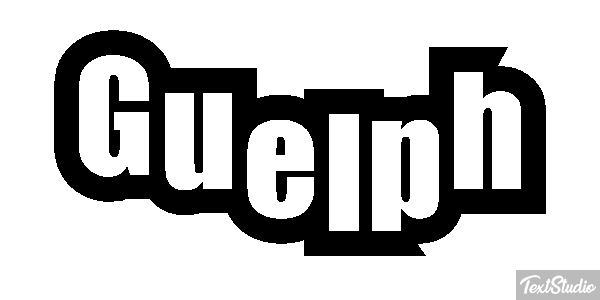 Guelph Текстовый эффект