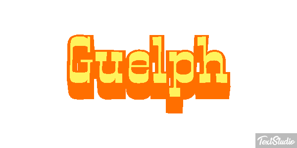 Guelph Текстовый эффект