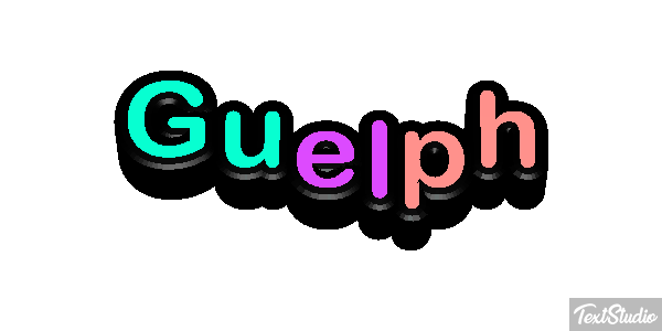 Guelph Текстовый эффект
