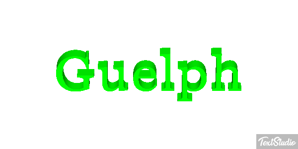 Guelph Текстовый эффект