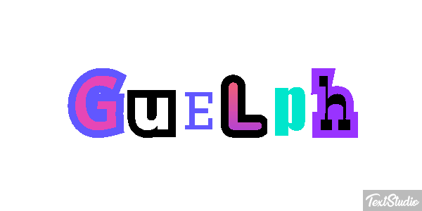 Guelph Текстовый эффект