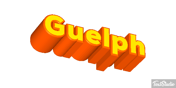 Guelph Текстовый эффект