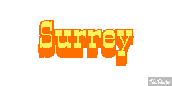 Surrey Текстовый эффект