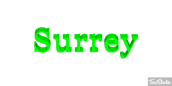 Surrey Текстовый эффект