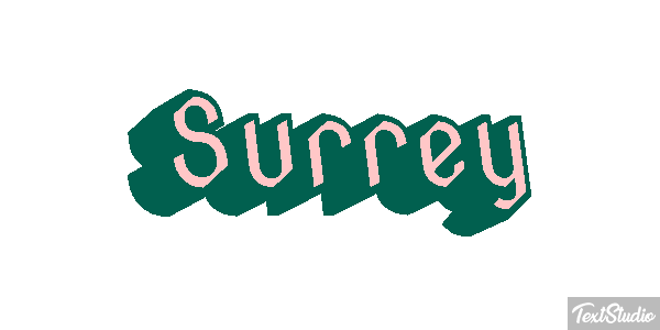 Surrey Текстовый эффект