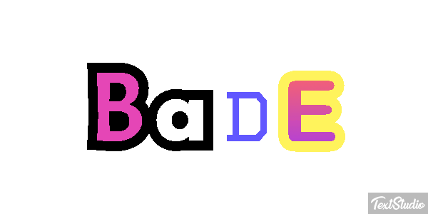 Bade Texteffekt