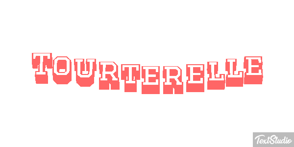 Tourterelle Effet de texte