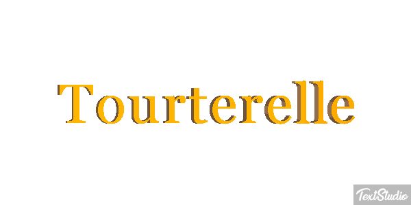 Tourterelle Effet de texte
